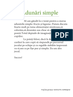 Adunari Simple Fructe Si Legume