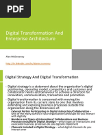 Digital Transformation and Enterprise Architecture