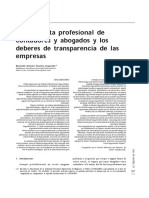 La Conducta Profsional de Contadores y Abogados