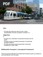 Multimodal Transport Systems