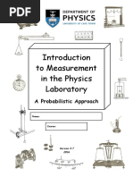 Physics Measurement Manual