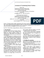 Efficiency Assessment of Condensing Steam Turbine-DL From Wseas - Us