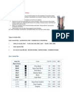 Tinting Film (Solar Window Films) : Item No. Black Series BK02 BK05 Bk10 Bk15 Bk35 Bk50