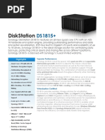 Synology DS1815plus Data Sheet