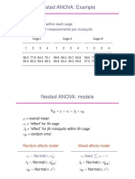 Nested ANOVA, Statistics, Inference