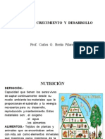 Nutrición, Crecimiento y Desarrollo