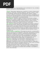 Las Manifestaciones Sintomatológicas de La Ansiedad Son Muy Variadas y Pueden Clasificarse en Diferentes Grupos