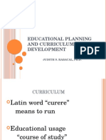 Educational Planning and Curriculum Development