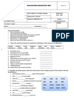 Evaluation Diagnostic Test First Bgu 2016