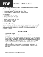 Actividades Padres e Hijos