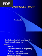 Antenatal Care-Ova Emilia (2016)