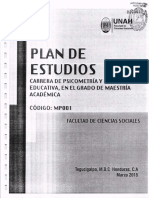 Plan de Estudios Psicometría y Evaluación Educativa PDF