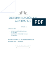 Determinación de Centro de Presiones