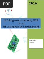 MPLAB Xpress Evaluation Board LED - Brightness Control - POT