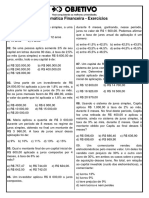 Matemática Financeira Exercícios