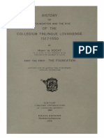 Humanistica Lovaniensia Vol. 10, 1951 - HISTORY OF THE FOUNDATION AND THE RISE OF THE COLLEGIUM TRILINGUE LOVANIENSE 1517-1550 - PART THE FIRST - THE FOUNDATION PDF