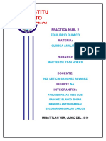 Practica Num. 2 Equilibrio Quimico