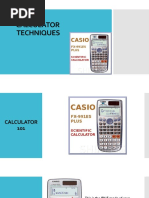 Calculator Techniques