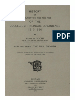 Humanistica Lovaniensia Vol. 12, 1954 - HISTORY OF THE FOUNDATION AND THE RISE OF THE COLLEGIUM TRILINGUE LOVANIENSE 1517-1550 - PART THE THIRD - THE FULL GROWTH PDF