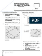 Examen Mensual de Geometría 3ero de Sec - III Bimestre