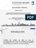 Indicadores de Calidad de Vida de Las Comunidades Rurales y Ubanas (Morbilidad y Mortandad), Persistentes.