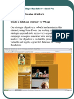 Strategic and Creative Directions Objective: Create A Database Channel' For Village