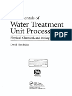 Fundamentals of Water Treatment Unit Processes