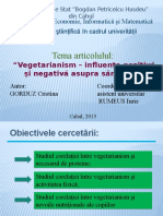 Prezentare Vegetarianism