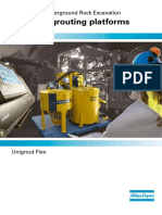 Unigrout Grouting Platforms: Atlas Copco Underground Rock Excavation