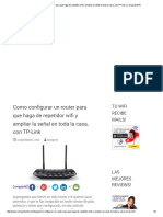 Como Configurar Un Router para Que Haga de Repetidor Wifi y Ampliar La Señal en Toda La Casa, Con TP-Link - CompartirWIFI