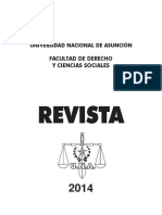 Revista 2014, Facultultad de Derecho UNIVERSIDAD NACIONAL DE ASUNCION