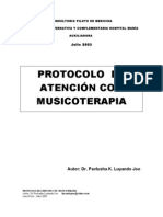 Musicoterapia - Protocolo de Atención