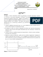 Examen Final Mécanique Des Fluides