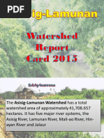 Asisig Lamunan Watershed Management Council Report Card