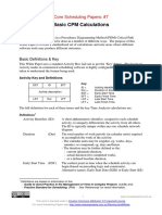 Schedule Calculations