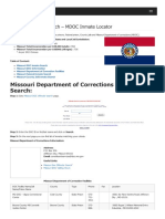 Missouri Inmate Search Department of Corrections Lookup