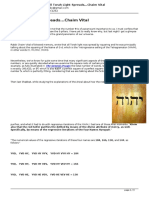 All Torah Light Spreads... Chaim Vital PDF