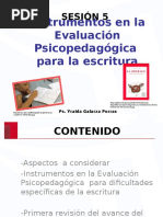 Instrumentos de Ev Psicopedagogicos Escritura