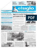 Edición Impresa Elsiglo 15-09-2016