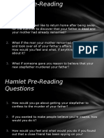 Hamlet Questions and Activities Slides