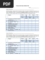 Evaluacion Del Instructor