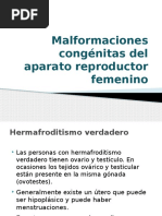 Malformaciones Congénitas Del Aparato Reproductor Femenino