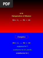 Halogenacion de Alcanos