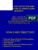 Identification of Hemoglobin Varients Through HPLC