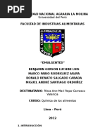 Informe de Química de Alimentos - 10