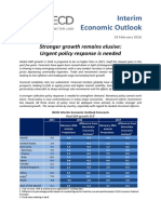 OECD Interim Economic Outlook February 2016