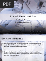 Fraud Examination Chapter 1: The Nature of Fraud