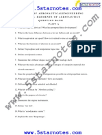 Department of Aeronauticalengineering Ae 2204 - Elements of Aeronautics Question Bank Part A