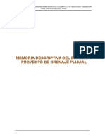 Memoria Descriptiva de Drenaje Pluvial