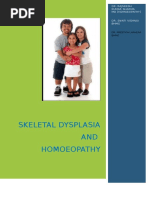 Skeletal Dysplasia and Homoeopathy